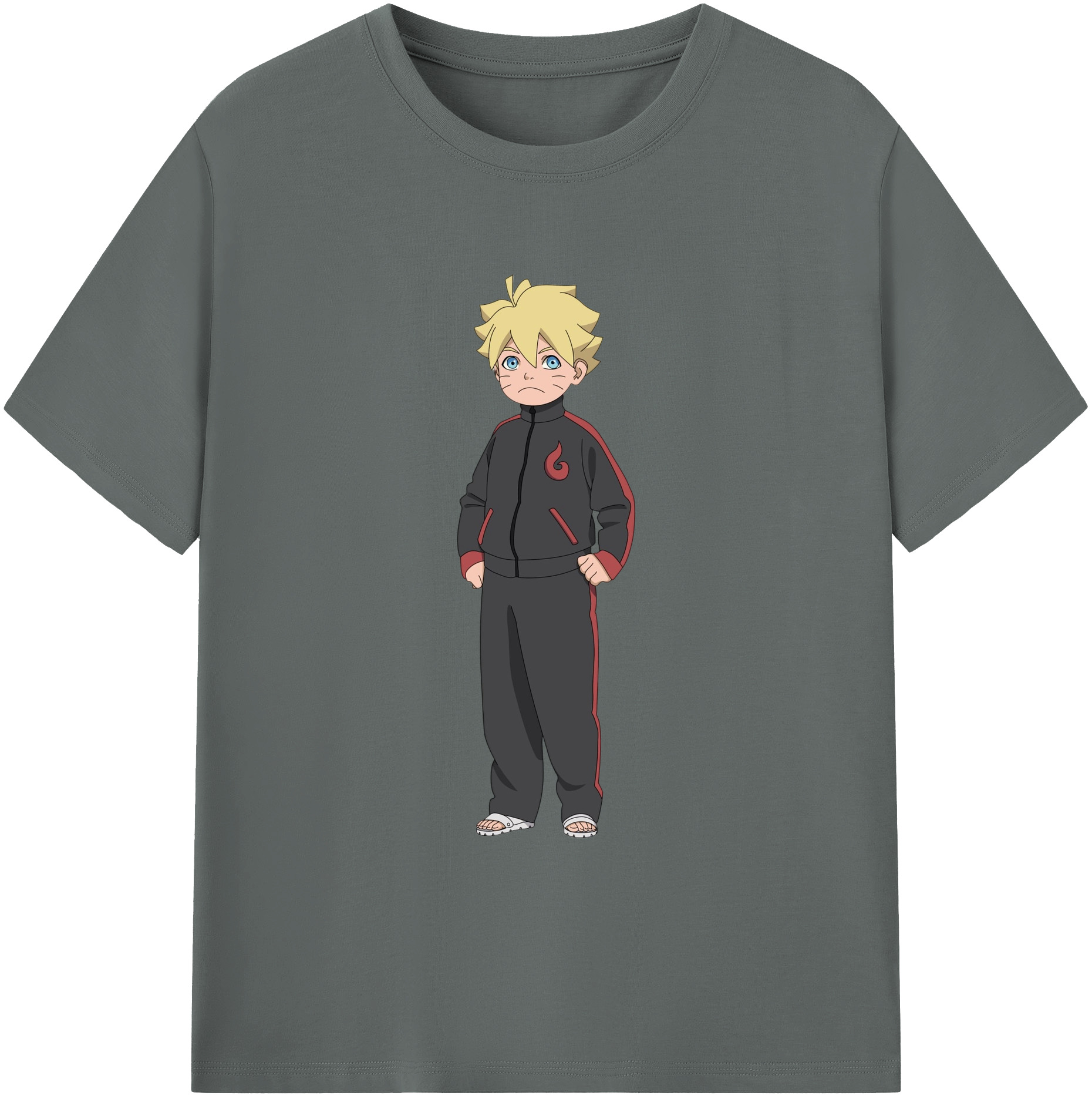 （画像用） NARUTO -ナルト- うずまき ボルト Uzumaki Boruto 綿100％ メンズ半袖Tシャツ｜肌触りやわらか＆通気性